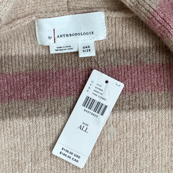 Anthropologie Mariel Striped Longline Sweater | ONE SIZE NWT - Picture 7 of 10